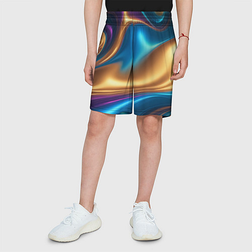 Детские шорты Сплавы разноцветные / 3D-принт – фото 3