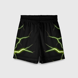 Шорты детские Color green black, цвет: 3D-принт