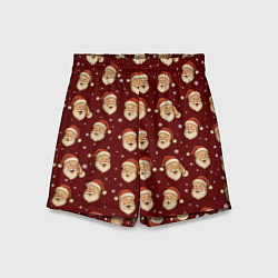 Детские шорты Паттерн с Сантой