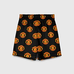 Шорты детские Manchester United Pattern, цвет: 3D-принт