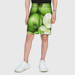 Шорты детские Яблочная, цвет: 3D-принт — фото 2