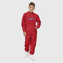 Костюм хлопковый детский Washington Capitals: Ovechkin 8, цвет: красный — фото 2