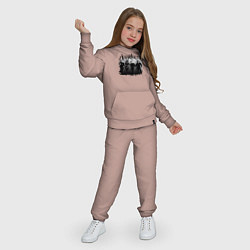 Костюм хлопковый детский Агата Кристи, цвет: пыльно-розовый — фото 2