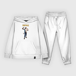 Костюм хлопковый детский Meowcles Fortnite 2, цвет: белый