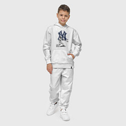 Костюм хлопковый детский New York Yankees - baseball team, цвет: белый — фото 2