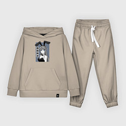 Костюм хлопковый детский Маи, цвет: миндальный