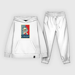 Костюм хлопковый детский Crisp, цвет: белый