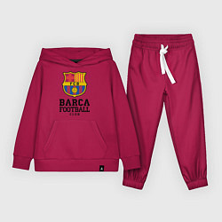 Костюм хлопковый детский Barcelona Football Club, цвет: маджента