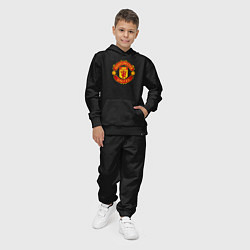 Костюм хлопковый детский Манчестер Юнайтед Роналду 2021, цвет: черный — фото 2