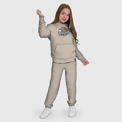 Костюм хлопковый детский Midland Rockhounds - baseball team, цвет: миндальный — фото 2