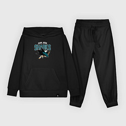 Костюм хлопковый детский SAN JOSE SHARKS NHL, цвет: черный