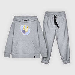 Костюм хлопковый детский Попугаи Корелла Птицы, цвет: меланж