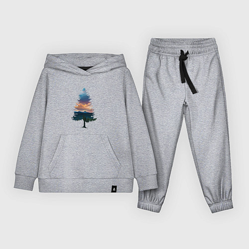 Детский костюм Лес в ёлке / Меланж – фото 1