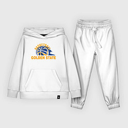 Костюм хлопковый детский Golden State Basketball, цвет: белый