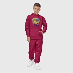 Костюм хлопковый детский 2PAC Style, цвет: маджента — фото 2