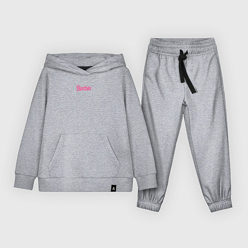 Детский костюм Barbie mini logo / Меланж – фото 1