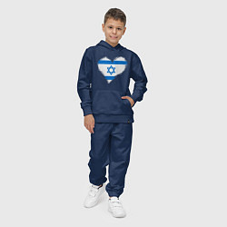 Костюм хлопковый детский Сердце - Израиль, цвет: тёмно-синий — фото 2