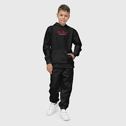 Костюм хлопковый детский Mid night racing team jdm style, цвет: черный — фото 2