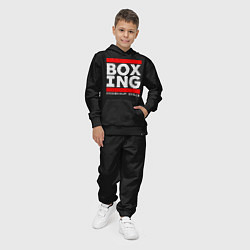 Костюм хлопковый детский Boxing cnockout skills light, цвет: черный — фото 2