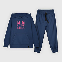 Костюм хлопковый детский Big Little Lies logo, цвет: тёмно-синий