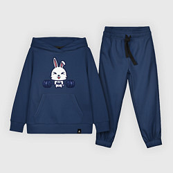 Костюм хлопковый детский Кролик атлет, цвет: тёмно-синий