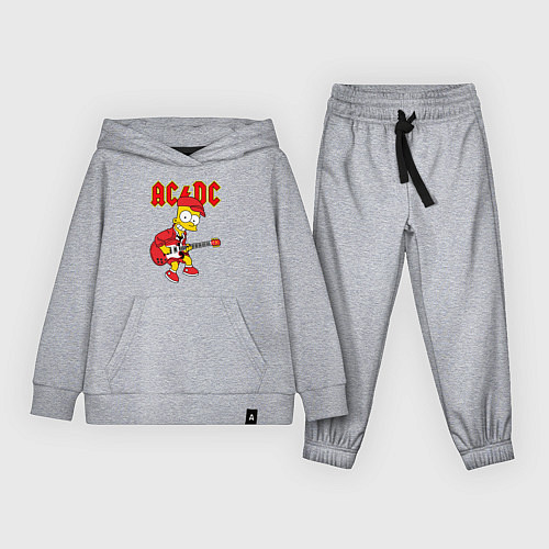 Детский костюм AC DC Барт Симпсон / Меланж – фото 1