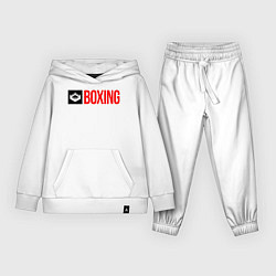 Костюм хлопковый детский Ring of boxing, цвет: белый
