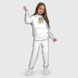 Костюм хлопковый детский Dream it, Wish it, Do it, цвет: белый — фото 2