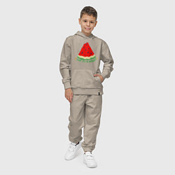 Костюм хлопковый детский One in a melon, цвет: миндальный — фото 2