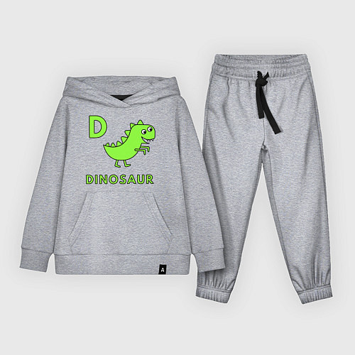 Детский костюм Dinosaur D / Меланж – фото 1