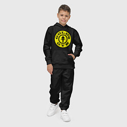 Костюм хлопковый детский Golds GYM, цвет: черный — фото 2