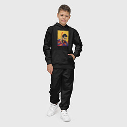 Костюм хлопковый детский Барса Месси, цвет: черный — фото 2