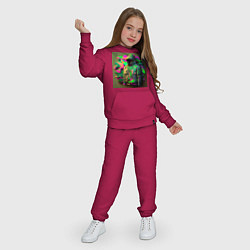Костюм хлопковый детский Комуфляж воина, цвет: маджента — фото 2