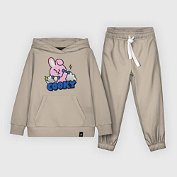 Костюм хлопковый детский Cooky BT21 Jungkook, цвет: миндальный