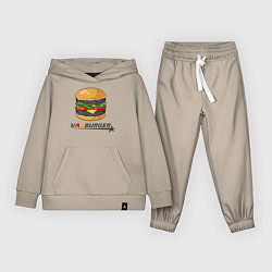Костюм хлопковый детский VAGburger tyres, цвет: миндальный