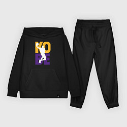 Костюм хлопковый детский Kobe fly, цвет: черный