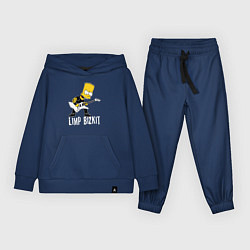 Костюм хлопковый детский Limp Bizkit Барт Симпсон рокер, цвет: тёмно-синий