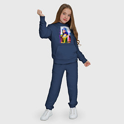 Костюм хлопковый детский Gioconda - web ghetto - fashion style, цвет: тёмно-синий — фото 2
