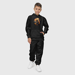 Костюм хлопковый детский Кот-диджей, цвет: черный — фото 2