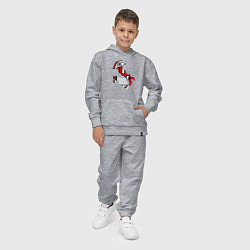 Костюм хлопковый детский Forza Milan, цвет: меланж — фото 2