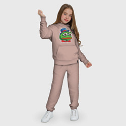 Костюм хлопковый детский Джентельмен Пепе, цвет: пыльно-розовый — фото 2