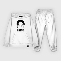 Костюм хлопковый детский Дуайт Шрут, цвет: белый