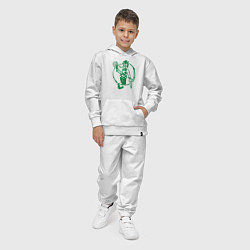 Костюм хлопковый детский Celtics man, цвет: белый — фото 2