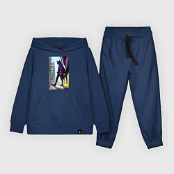 Костюм хлопковый детский Чёрный котяра на своём районе - Бронкс, цвет: тёмно-синий