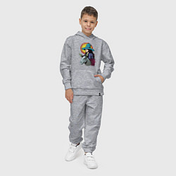 Костюм хлопковый детский Ведьма и осел comic style, цвет: меланж — фото 2