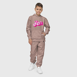 Костюм хлопковый детский Розовый Кен, цвет: пыльно-розовый — фото 2