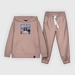 Костюм хлопковый детский Лего Лана дель Рей, цвет: пыльно-розовый