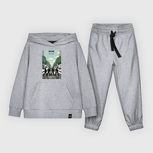 Детский костюм Skibidi toilet Beatles cameramen / Меланж – фото 1