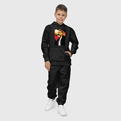 Костюм хлопковый детский Курт Кобейн с микрофоном, цвет: черный — фото 2