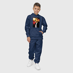 Костюм хлопковый детский Курт Кобейн с микрофоном, цвет: тёмно-синий — фото 2
